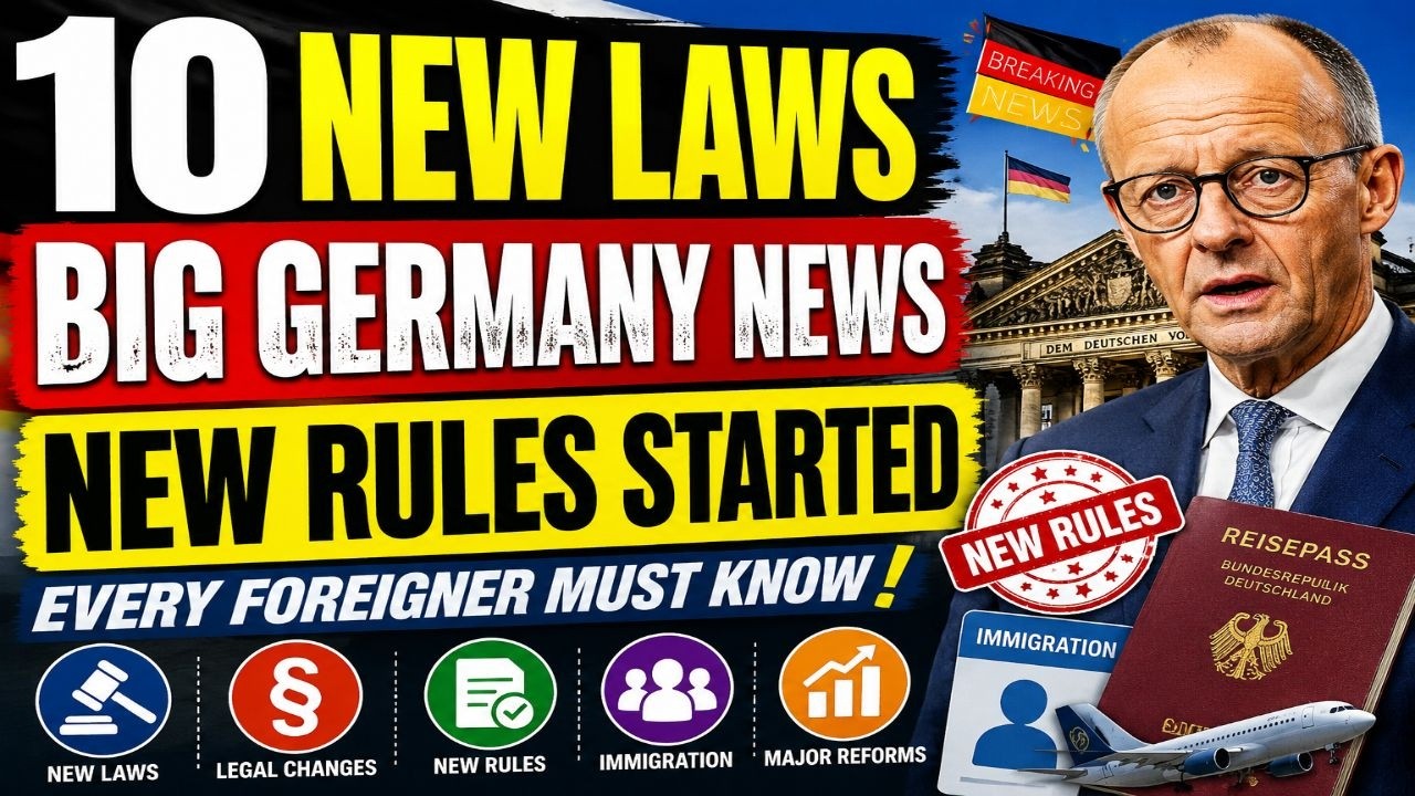 GOOD NEWS & BIG CHANGES! 🇩🇪 Germany's 10 New Laws Explained for Foreigners
