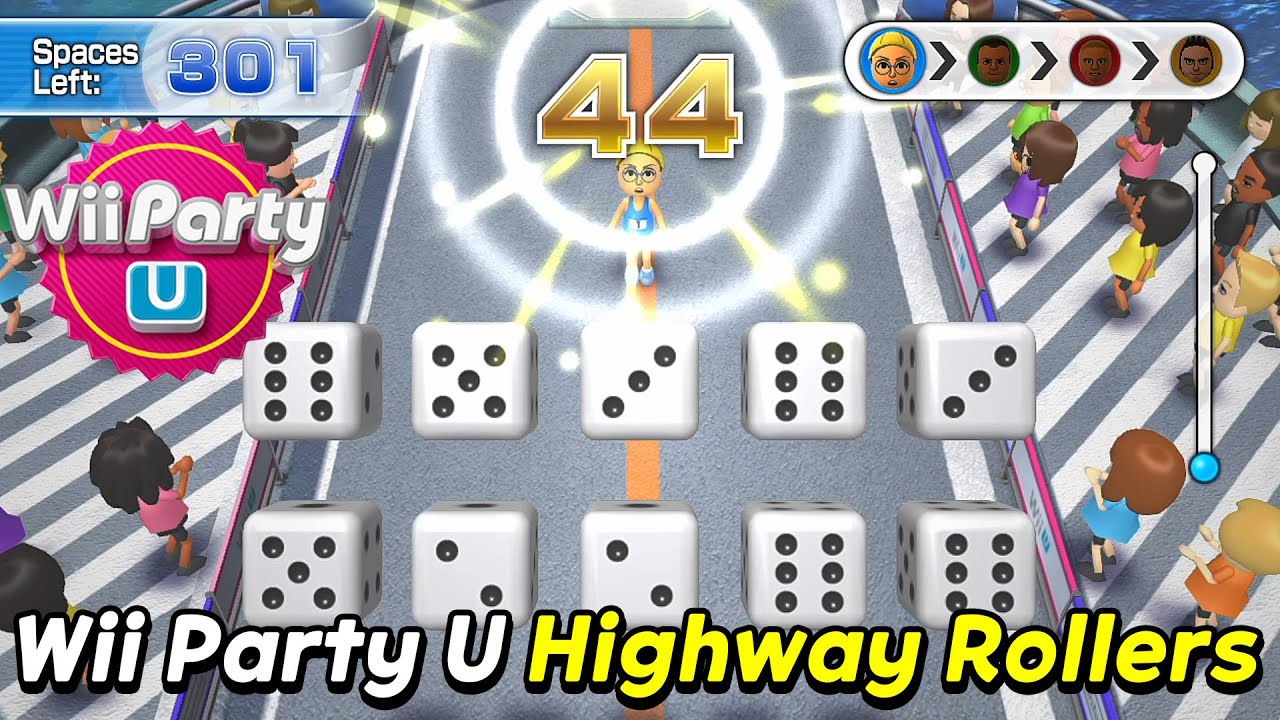 Wii Party U | Highway Rollers | Dongking Vs Jose Vs KAzuhiro Vs Guillermo | Standard com