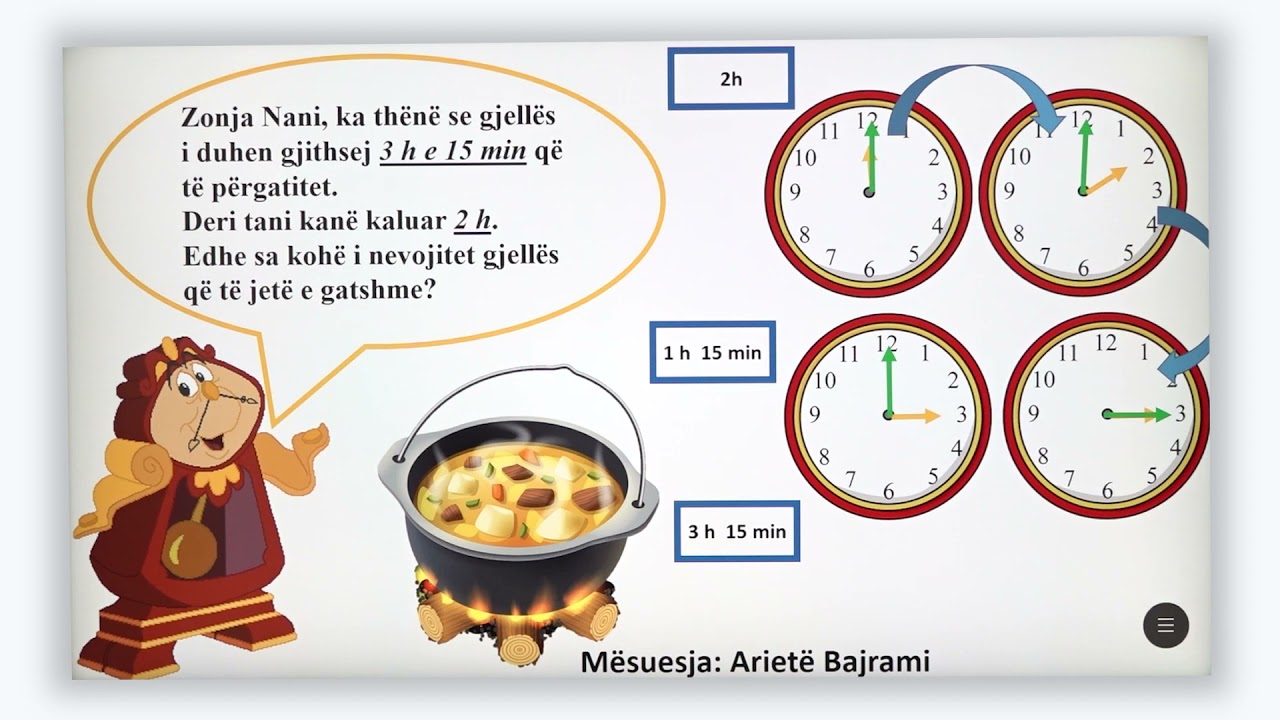 4 02 059 - Java e dymbëdhjetë - Matematikë - Matja e kohës –detyra