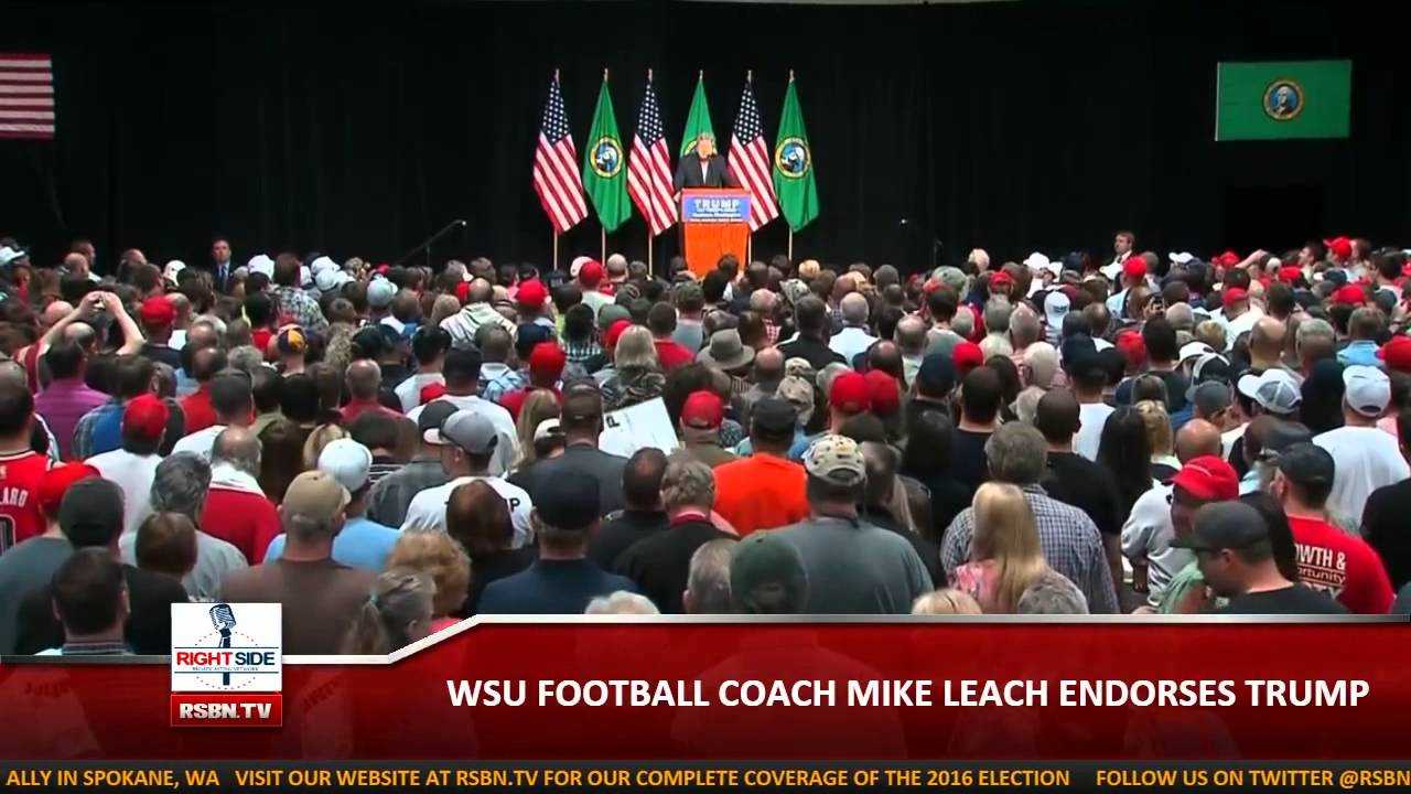 Washington State Head Football Coach Mike Leach Endorses Donald Trump
