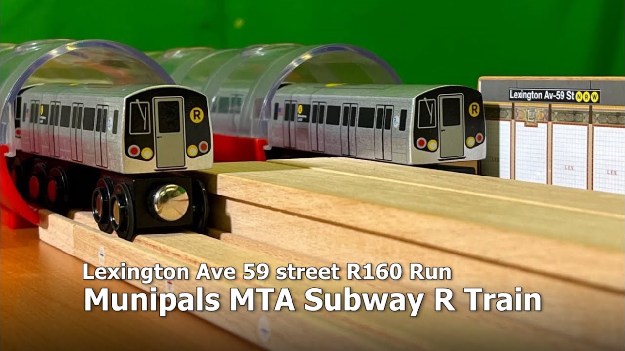 Munipals MTA R train R160 Lexington Avenue Subway Run