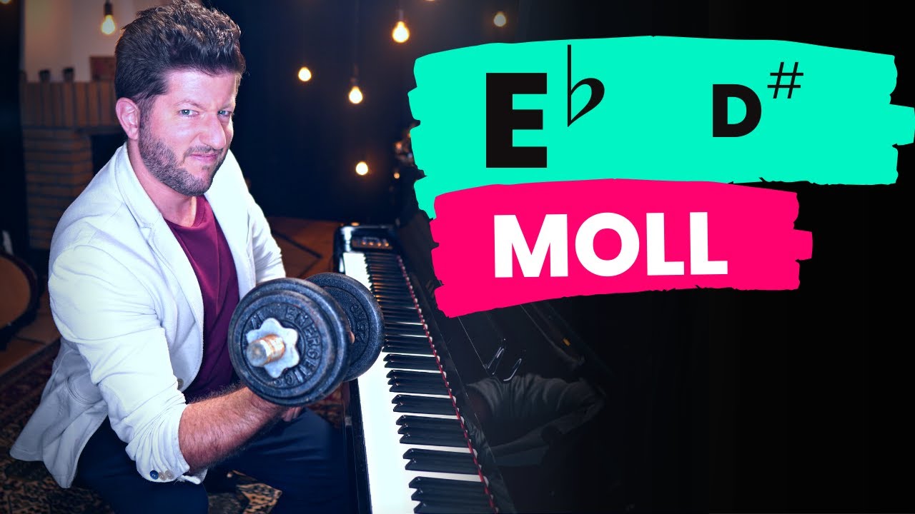 Eb-Moll - Alles was Du wissen musst (Tonleiter, Akkord, Dreiklang, Umkehrungen, Fingersatz & mehr)