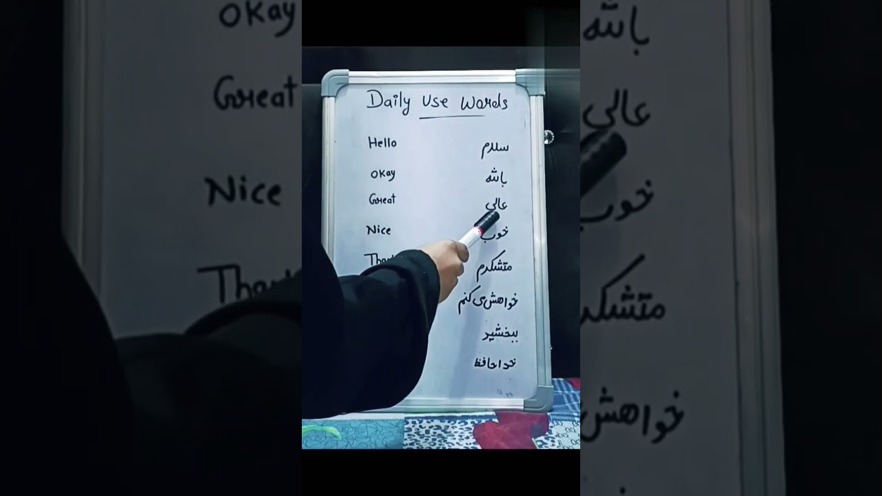 #Farsi Daily Use Words #farsi# Persian Language Learning #Farsi Language Course For Urdu Speakers