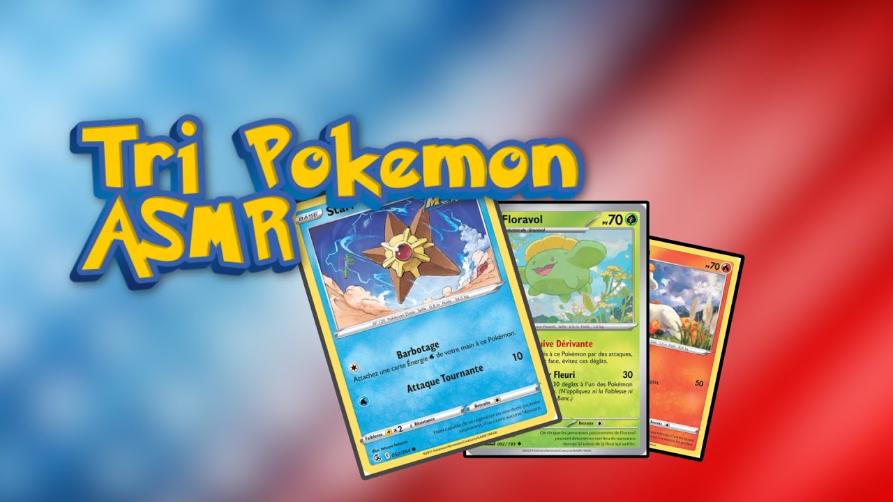 ASMR POKÉMON - Tri de quelque carte + petit cadeau 🎁 - #asmr #pokemon 