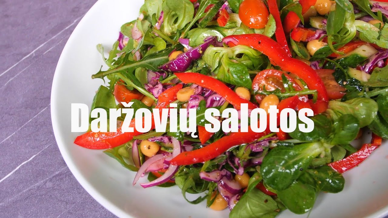 Daržovių salotos | Receptų receptai