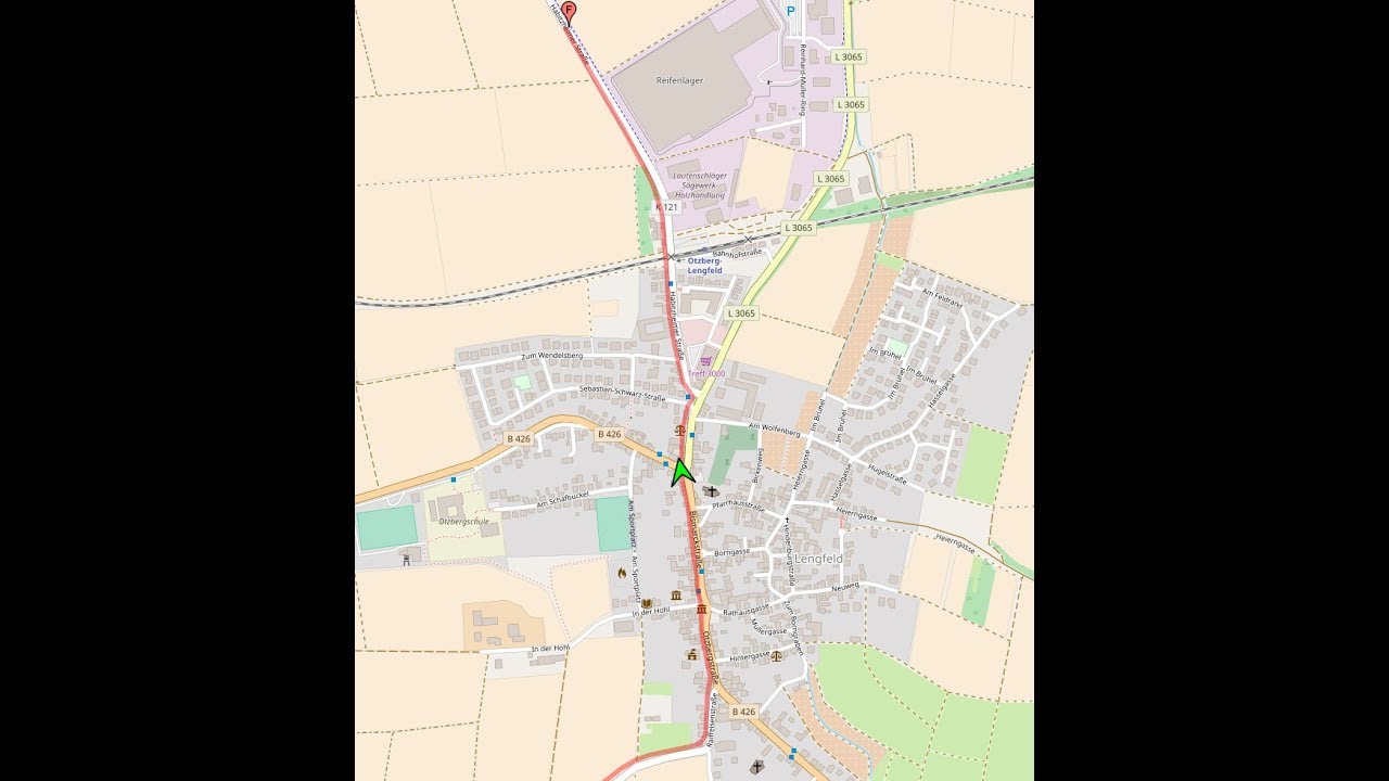 Ortsdurchfahrt im Odenwald/DA: Otzberg/Lengfeld (S&uuml;d rein, Nord raus)