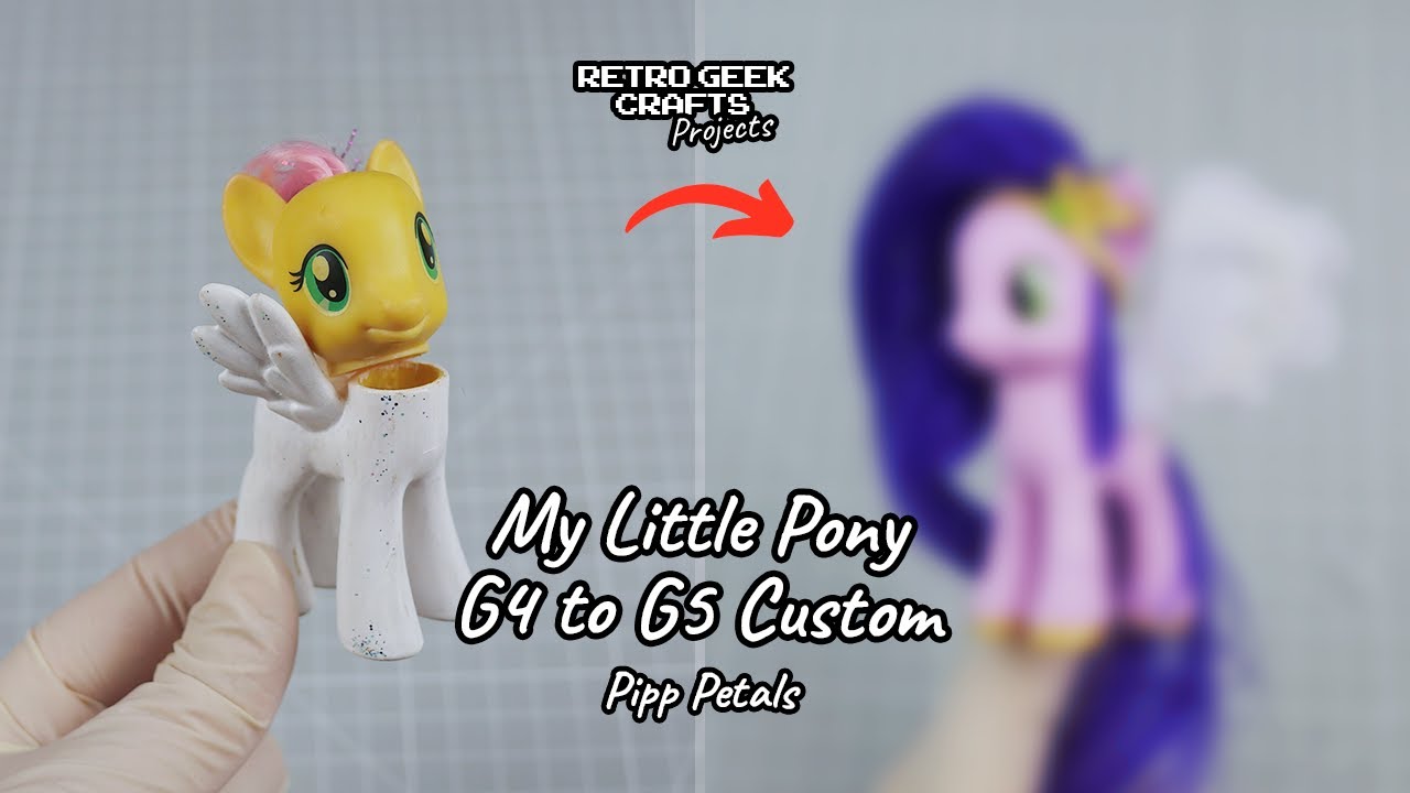 My Little Pony Pipp Petals Custom (G4 to G5). Rehair, Repaint & Sculpt - OOAK Variation MLP Toy