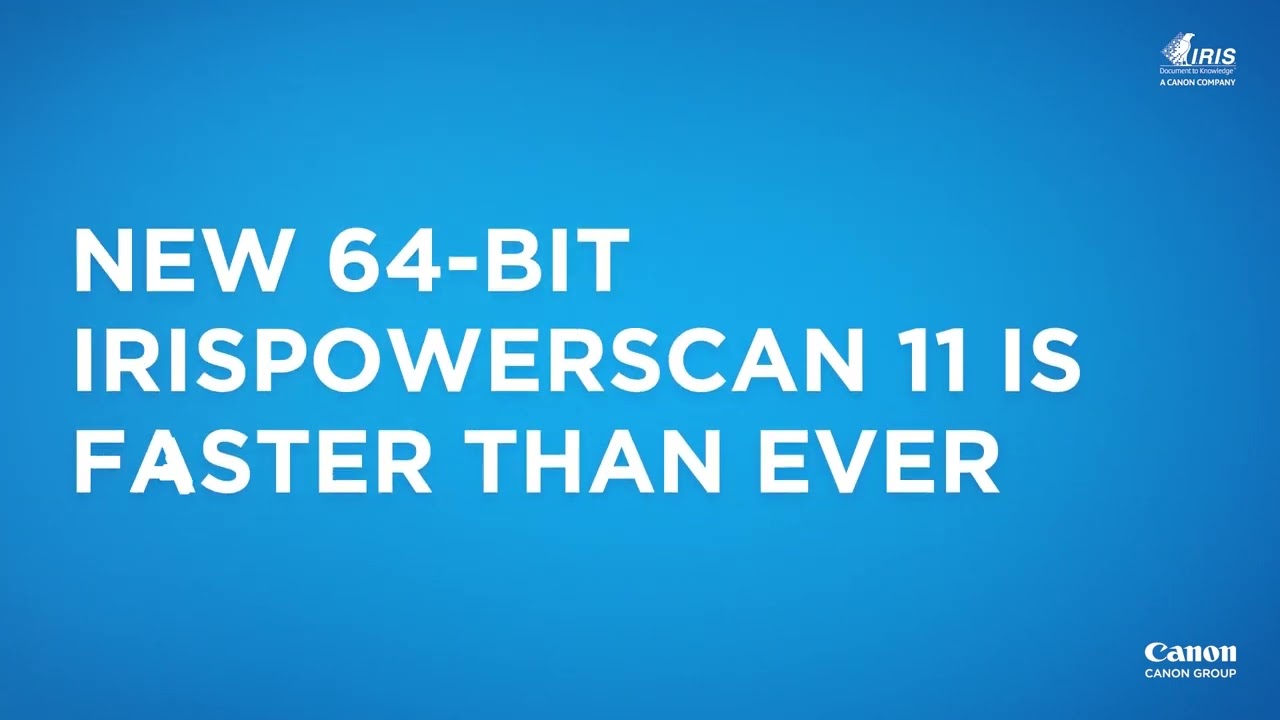 The IRISPowerscan™ 11 - Document scanning and organizing software.