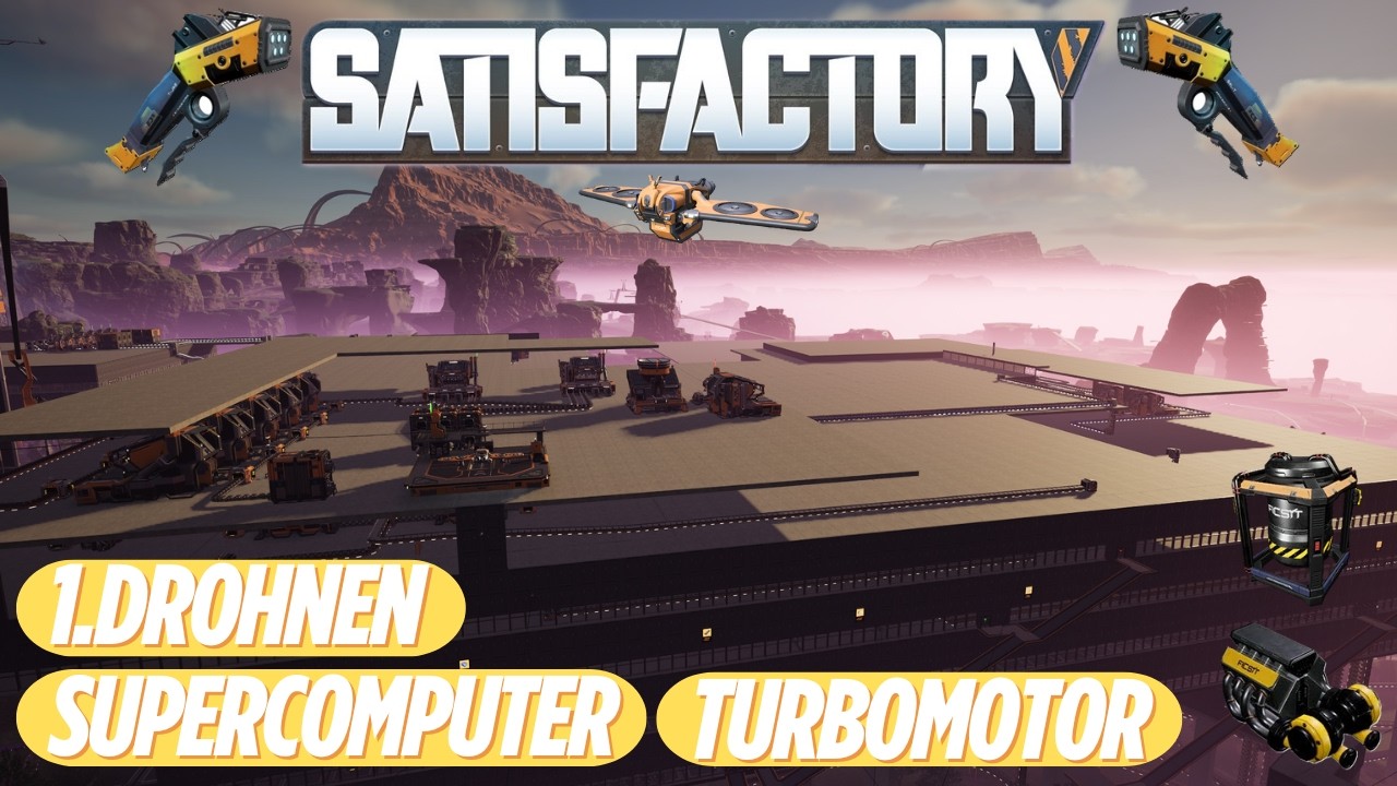Let´s Play Satisfactory ⚙️020 | Turbomotoren/Supercomputer | Die 1. Drohnen