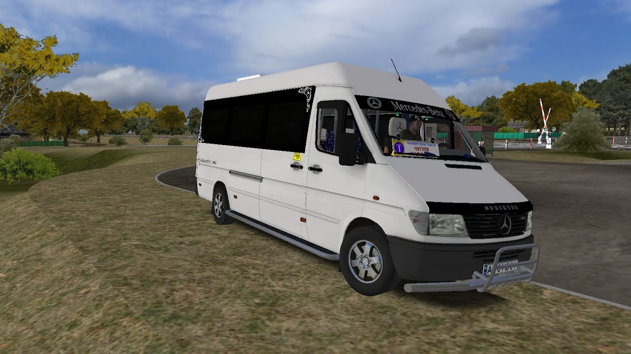 Omsi 2. Чугуев 2.0 Маршут 323. Чугуев - Малиновка. Автобус: Sprinter 312