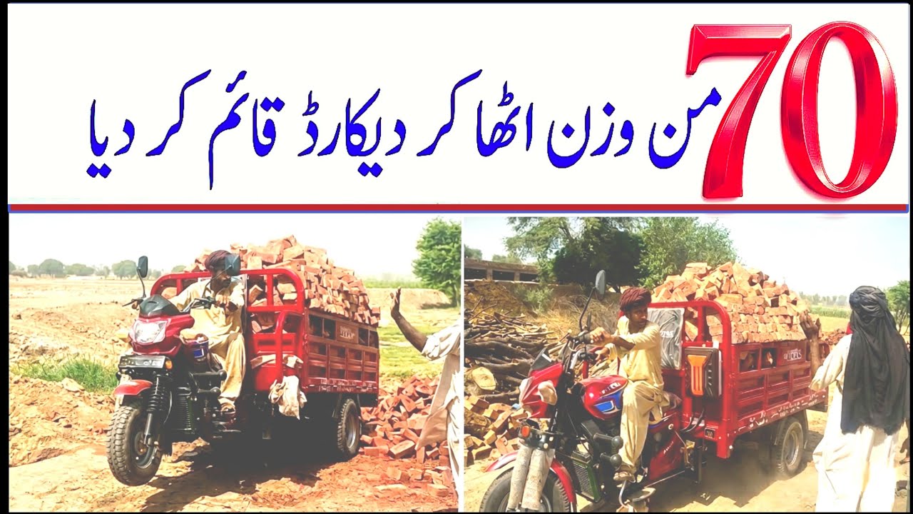 200 CC heavy loader rickshaw.Bricks work.Loader rickshaw in Pakistan.