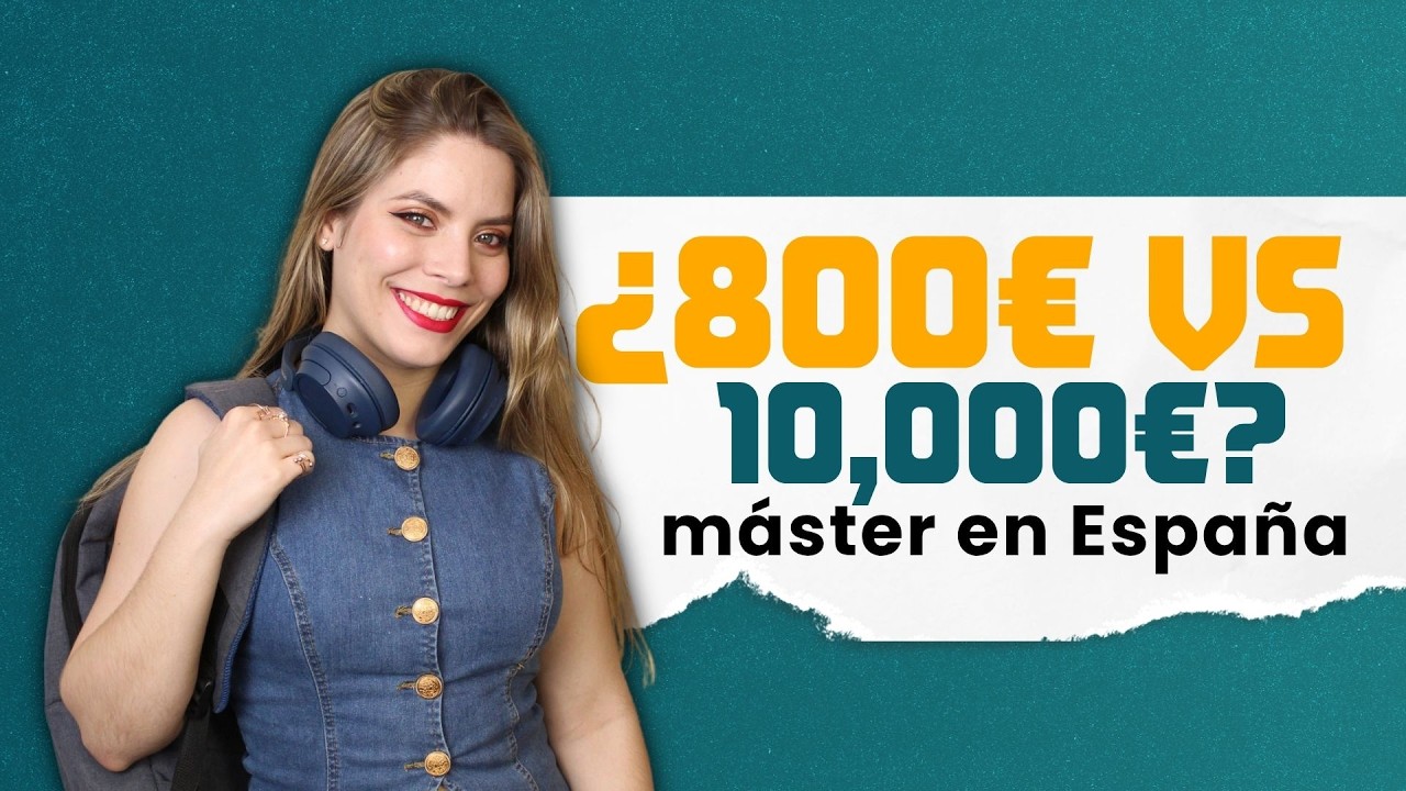 🎓Estudiar un M&aacute;ster en Espa&ntilde;a por 800&euro; (Gu&iacute;a 2026)