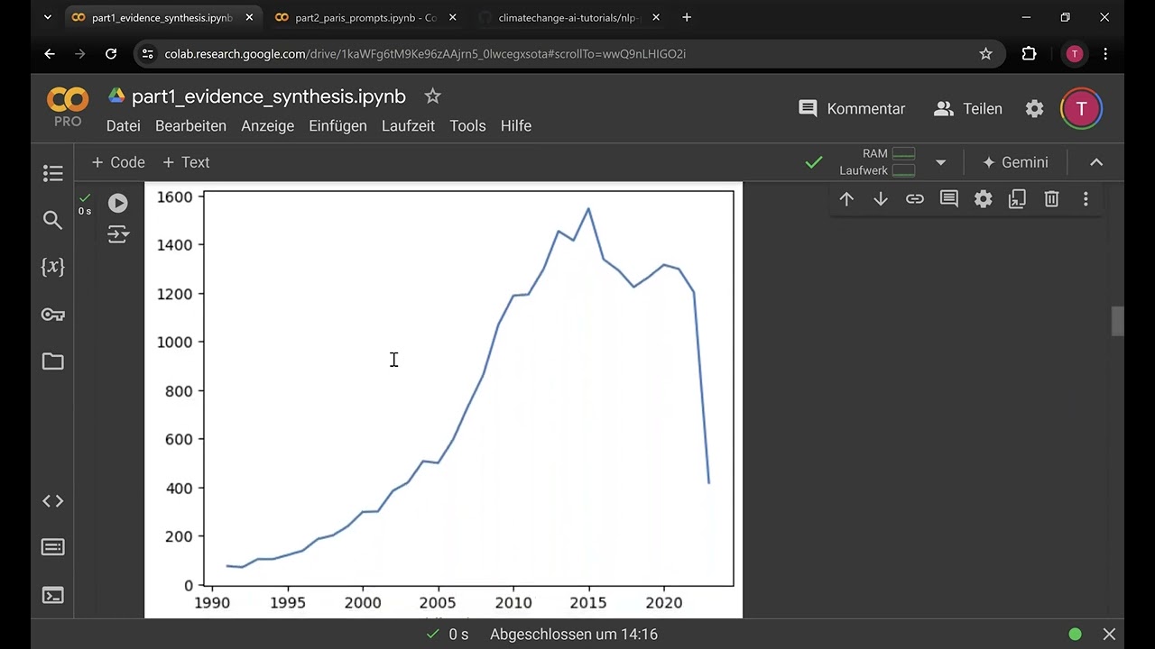 Research Synthesis using NLP in the Field of Climate Change: Part 1