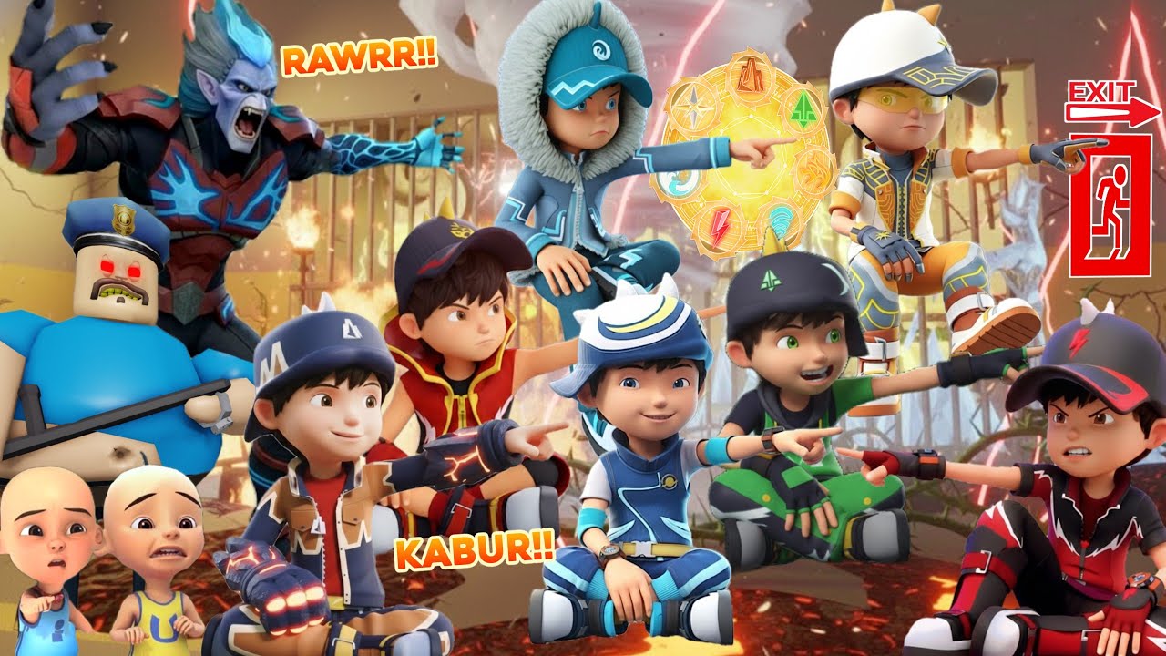 BOBOIBOY KUASA 7 MASUK PENJARA RETAK'KA? UPIN IPIN KAGET! 