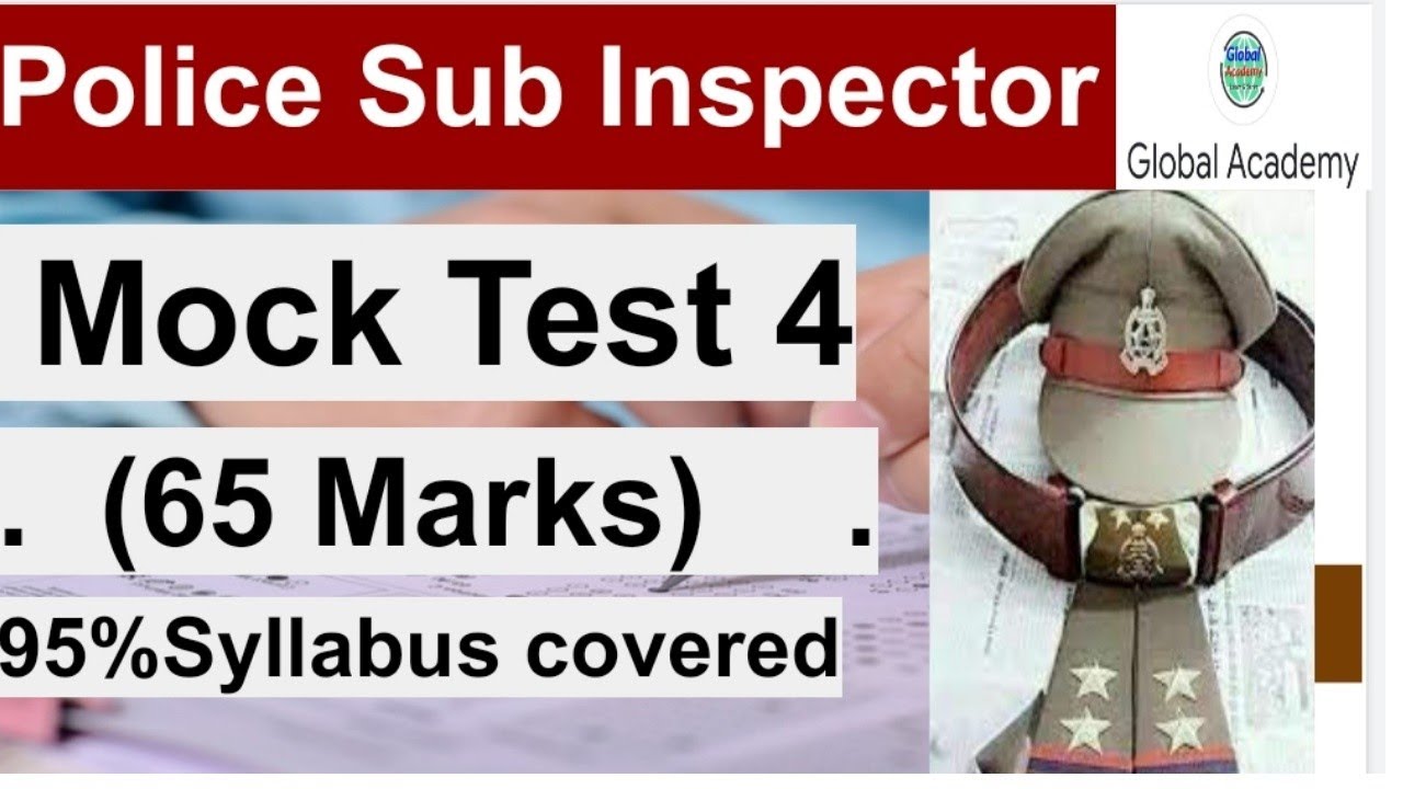 Mock Test 4 | Police Sub Inspector | JKSSB