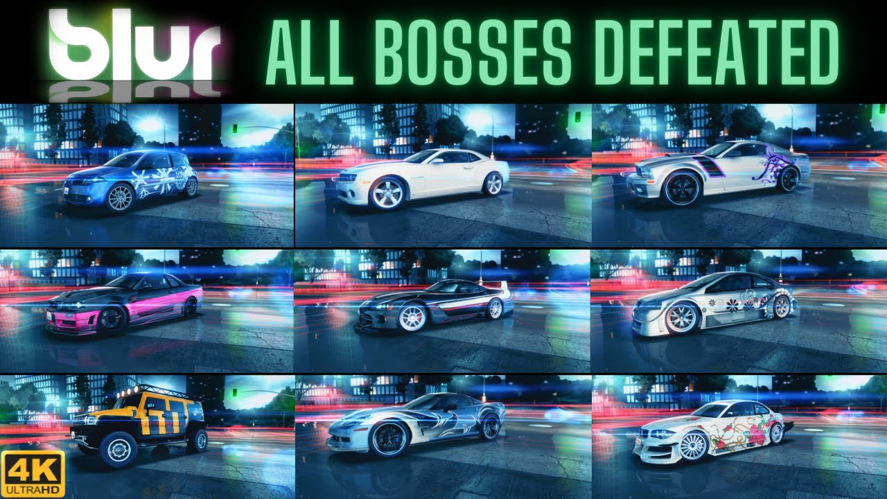 BLUR gameplay 🎮 | ✨ Defeating all bosses ✨ | 4K | PC 🖥️