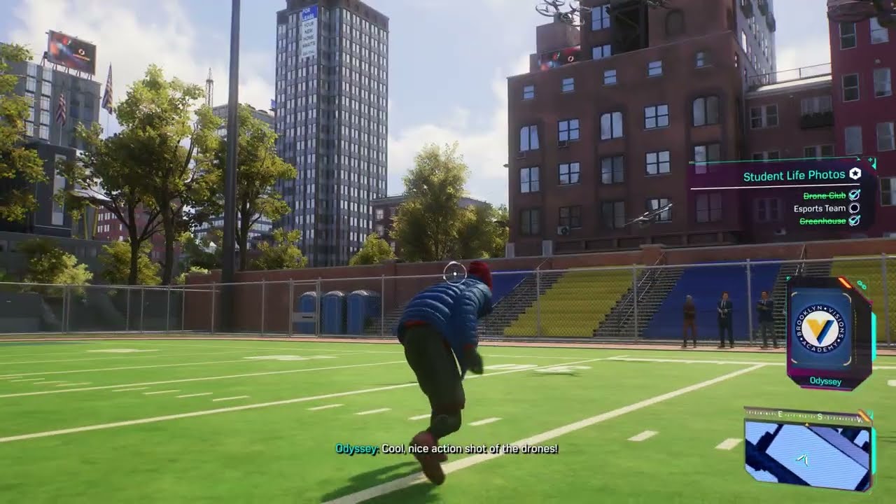 Spiderman 2 Get to Drone Team and Esports Team for Photo