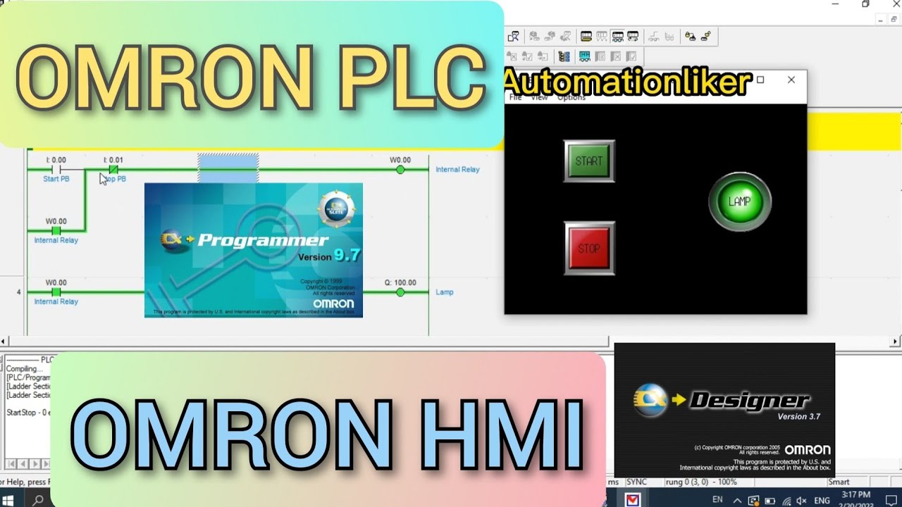 How to connect Omron PLC CX programmer to Omron HMI CX simulator with integrated simulator