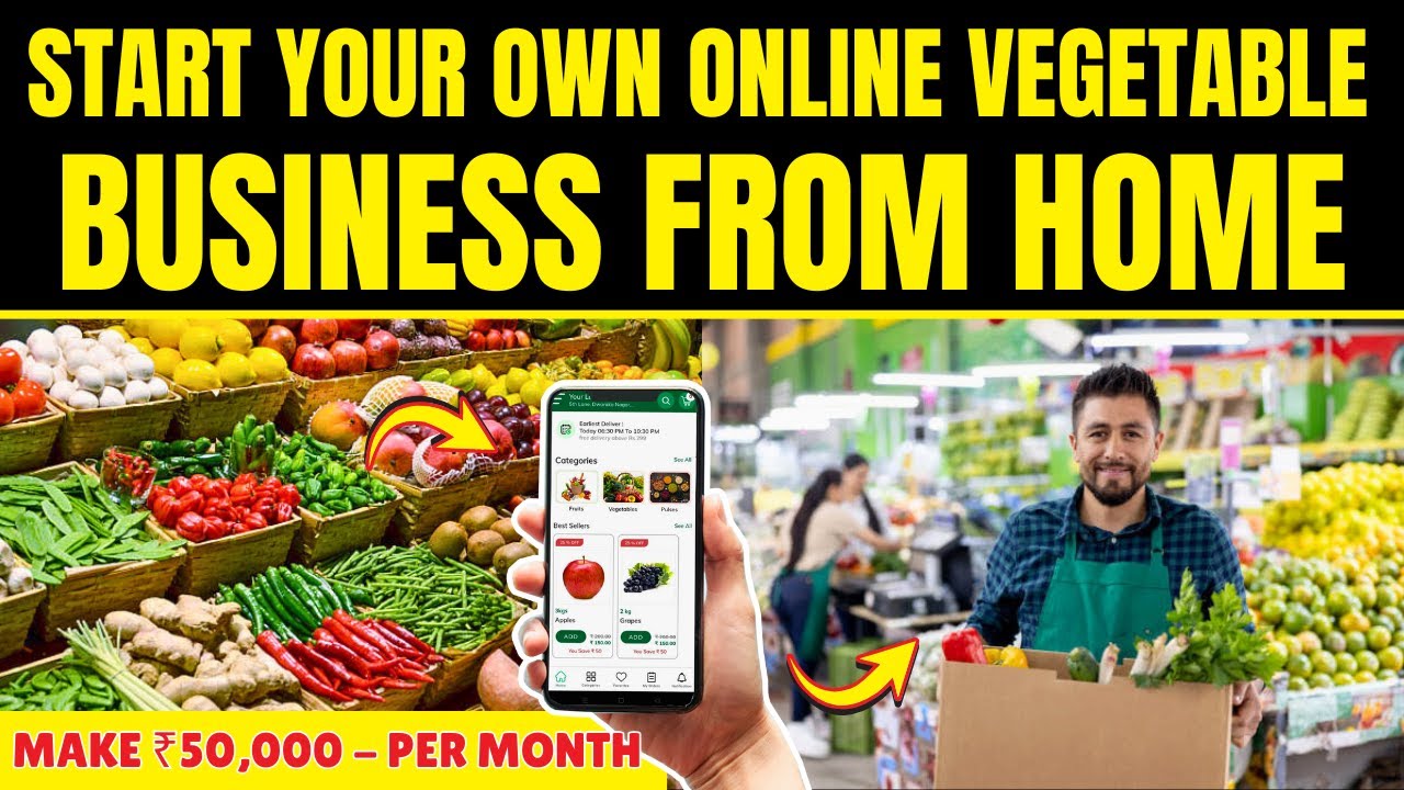 How to Start a Vegetable Delivery Business from Home | Online Vegetable Business
