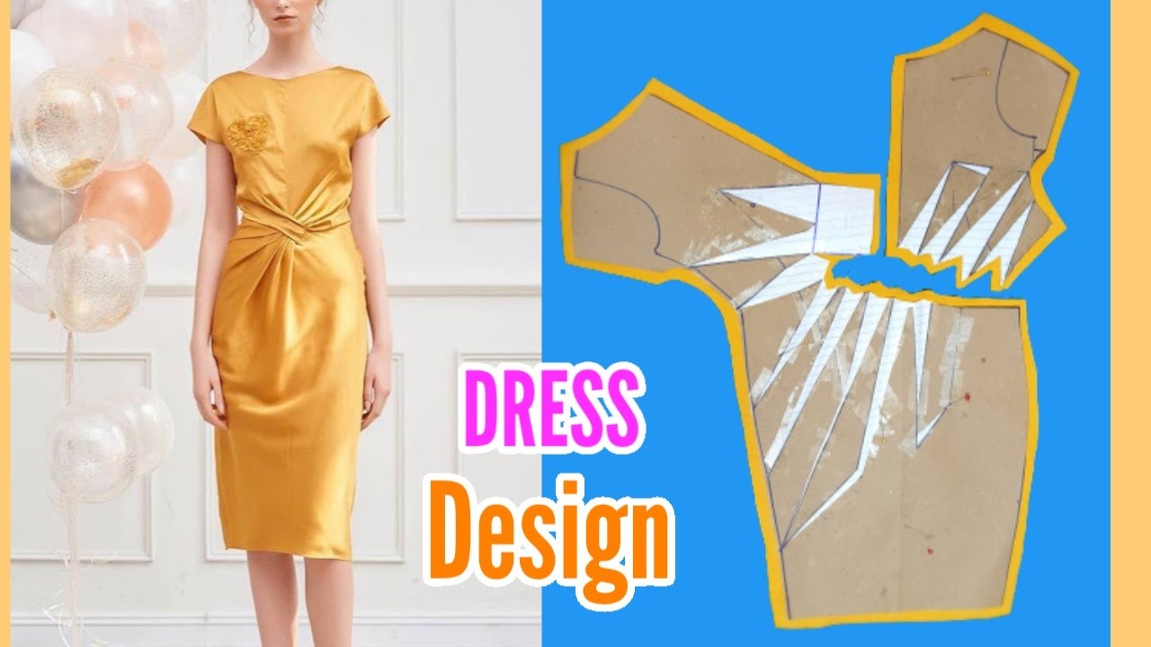 Hướng dẫn cắt may Đầm xếp ly eo giấu bụng cực thời trang - Phần1|dress design |Lena Sewing |