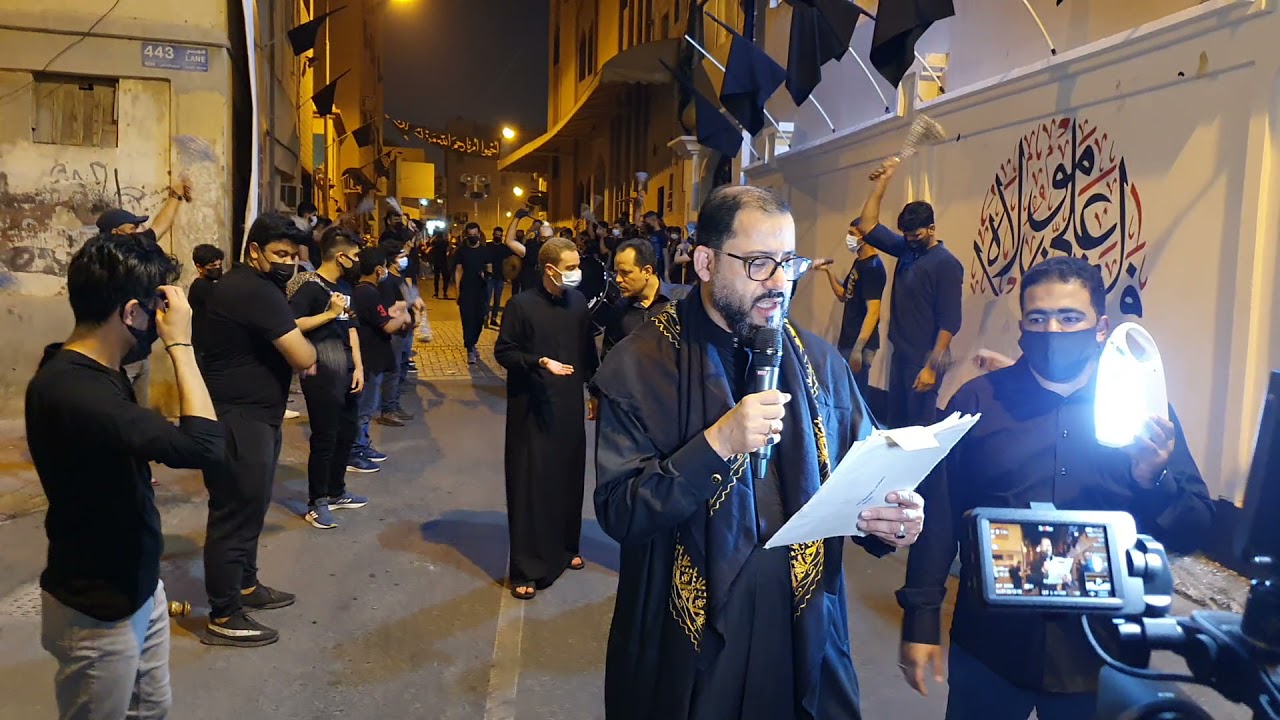 موكب الزنجيل بحسينية بن خميس الرادود  رياض يوسف ذكرى استشهاد النبي محمد ص ١٤٤٣ هجرية ٦ اكتوبر ٢٠٢١م