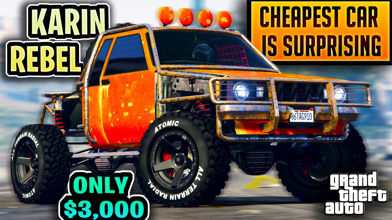 Karin Rusty Rebel Review & Best Customization - GTA 5 Online - Cheapest Car IN GTA! 4X4 NEW!