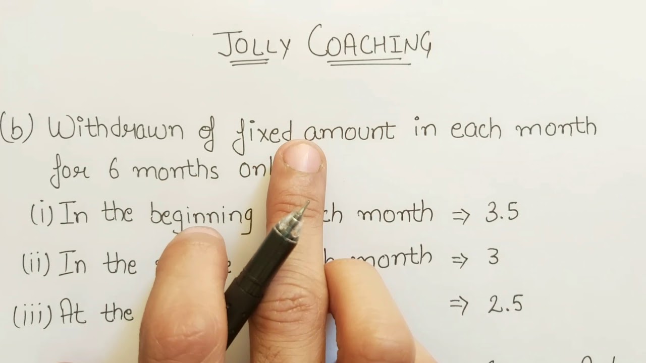 #2 Calculation of Interest on Partner's Drawing with solved numerical examples by JOLLY Coaching
