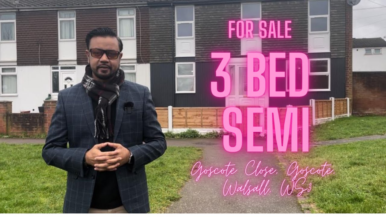 FOR SALE - 3 Bed Semi, Goscote Place, Goscote, Walsall, WS3.