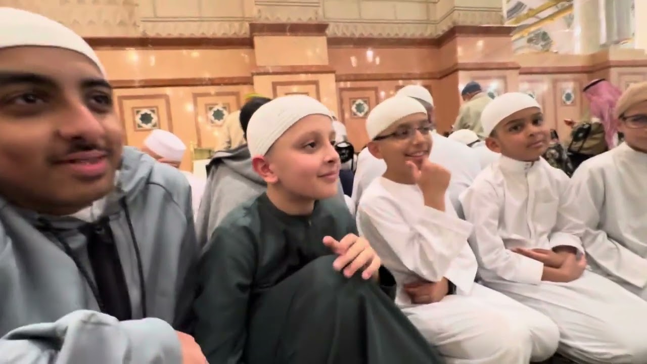 Q&A session in Masjid Nabawi shareef with kids