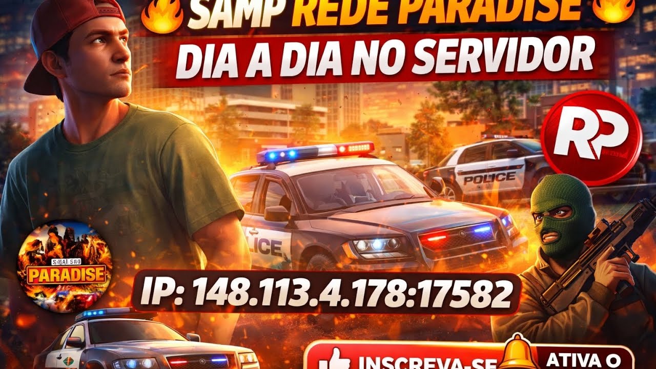 🚨 SAMP RPG | ROTINA NO REDE PARADISE 🚨