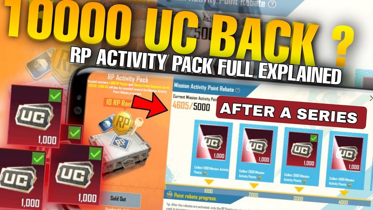 What Is Rp Activity Pack in Bgmi After A Series /Bgmi New RP Activity Pack Explained/Free RP Maxout