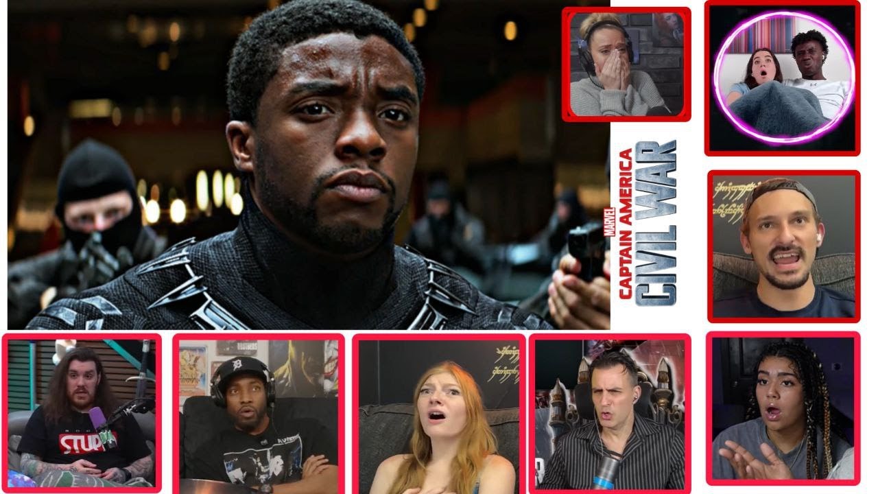 BLACK PANTHER first time appearance on MCU  reactions