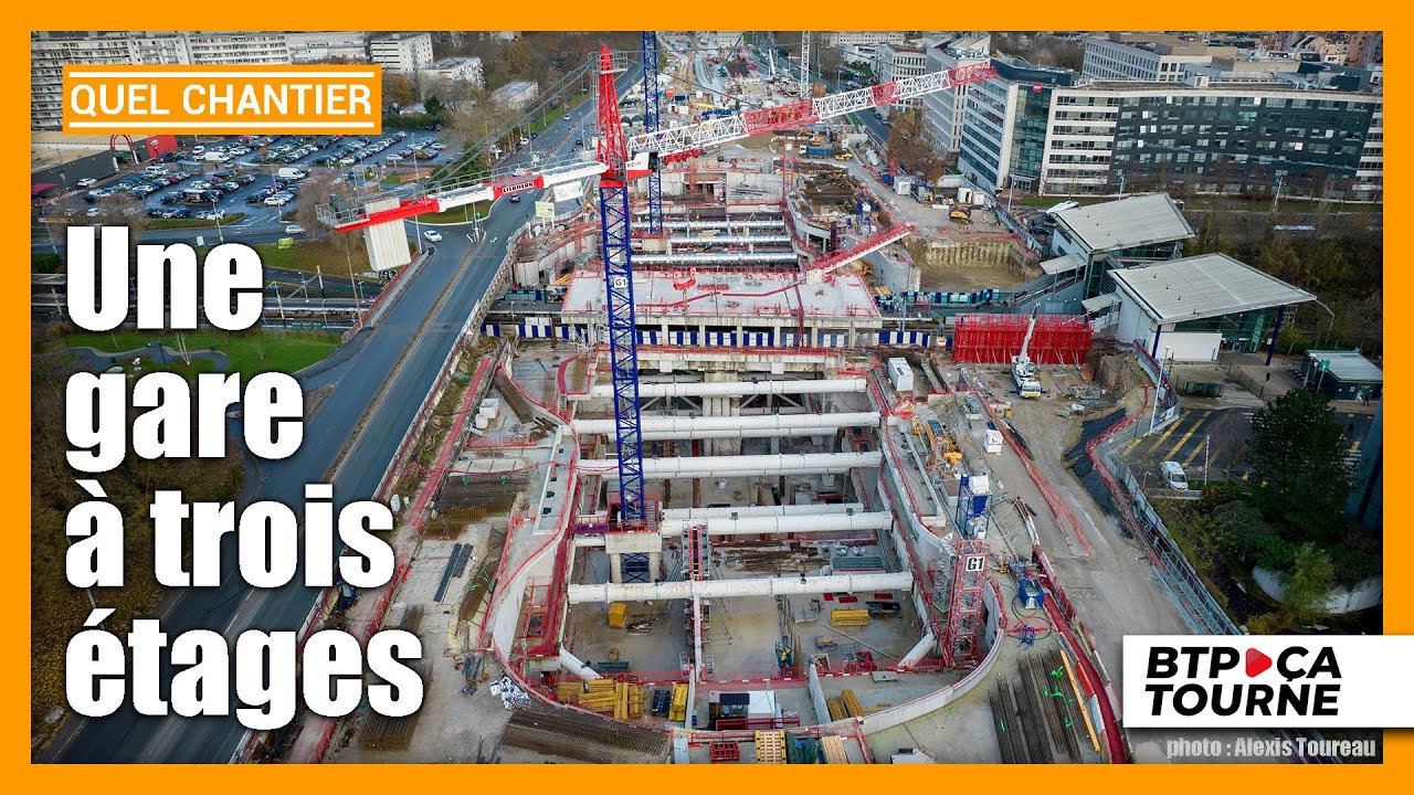 Le chantier de la gare de Noisy-Champs en images