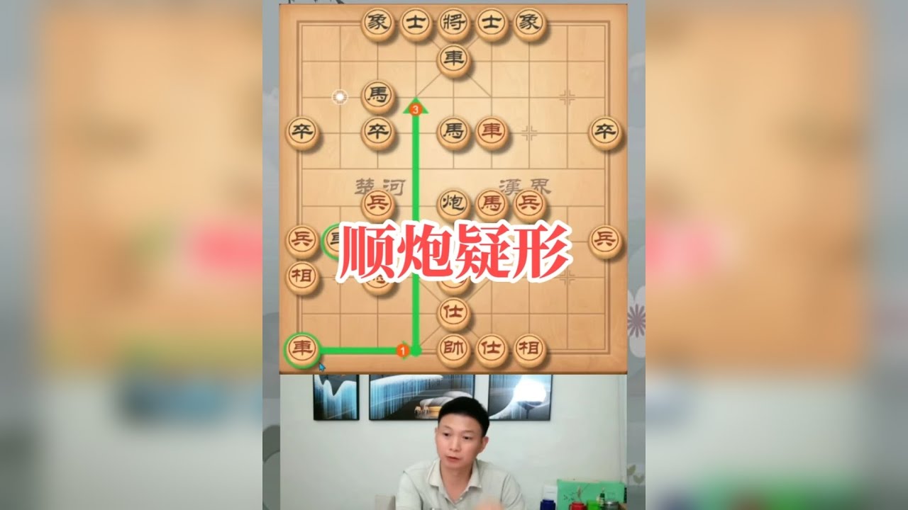 顺炮布局疑形，出其不意攻其不备