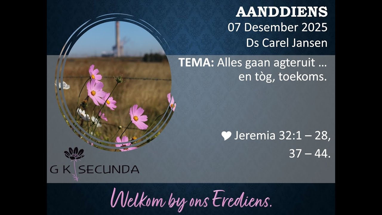 Alles gaan agteruit … en tòg, toekoms.