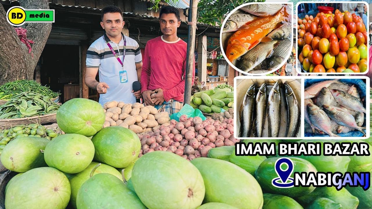 Bangladeshi Haat Imambari Hut Bazar - Nabiganj বাংলাদেশি হাট ইমামবাড়ি হাট বাজার - নবীগঞ্জ