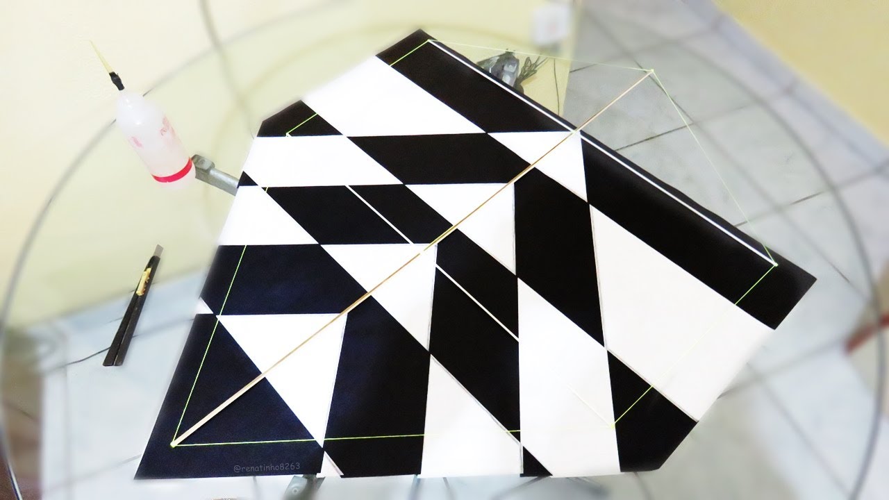 Como Fazer um Papel Corte e Recorte Top para suas Pipas com apenas 2 Cores