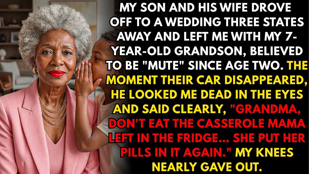 When my son left for a wedding, my grandson, thought mute for 5 years, suddenly spoke…