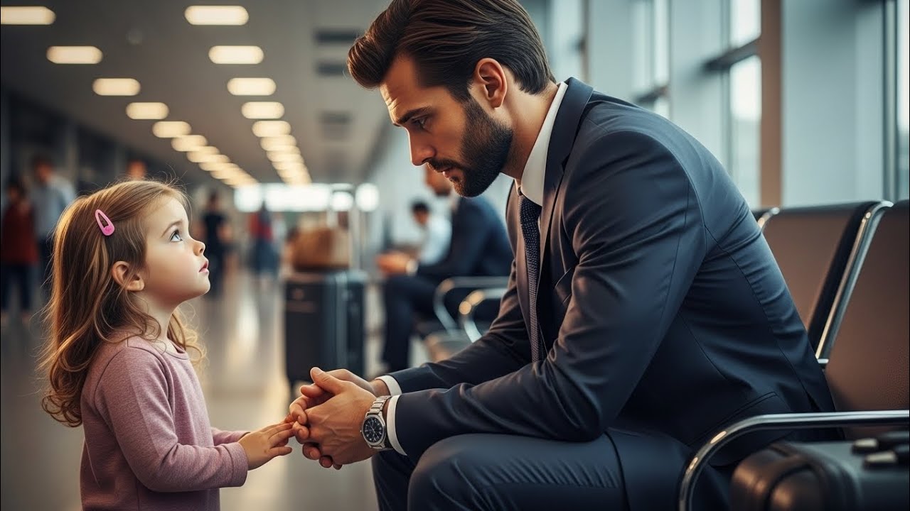 A Little Girl&rsquo;s Question Shatters a Billionaire&rsquo;s Loneliness | Heartwarming Airport Encounter
