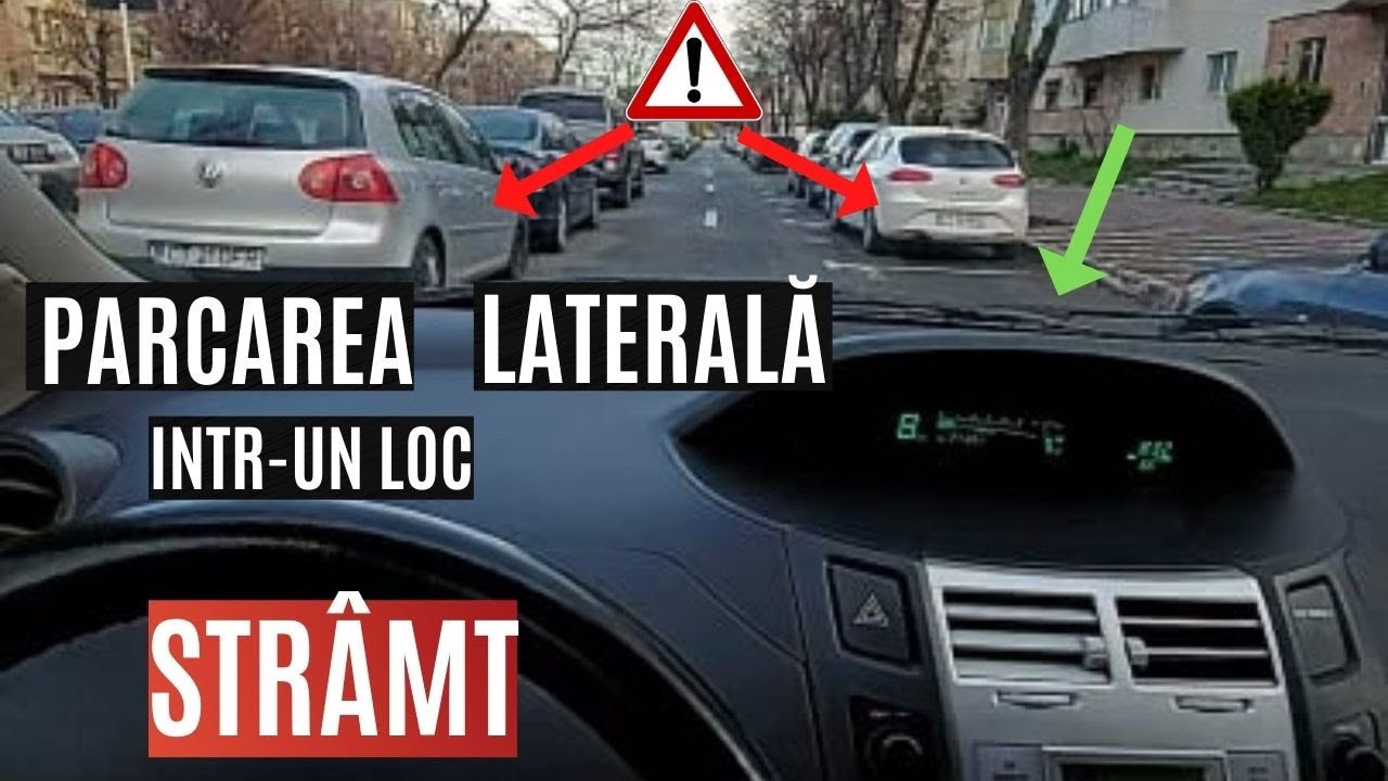 Școala De Șoferi-Parcarea laterală cu spatele între două mașini Ep 1 ( repere și sfaturi )