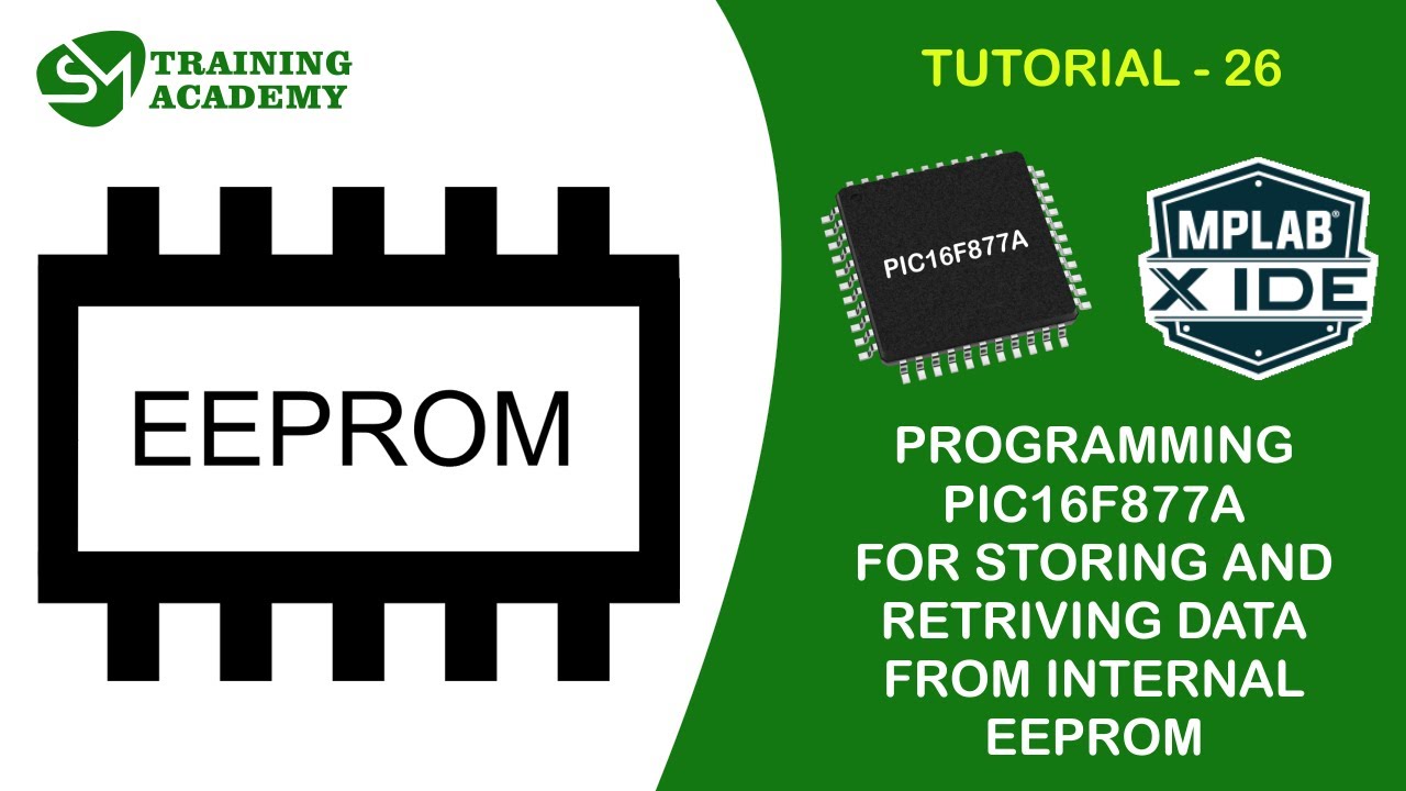 Internal EEPROM programming in PIC16F877A microcontroller
