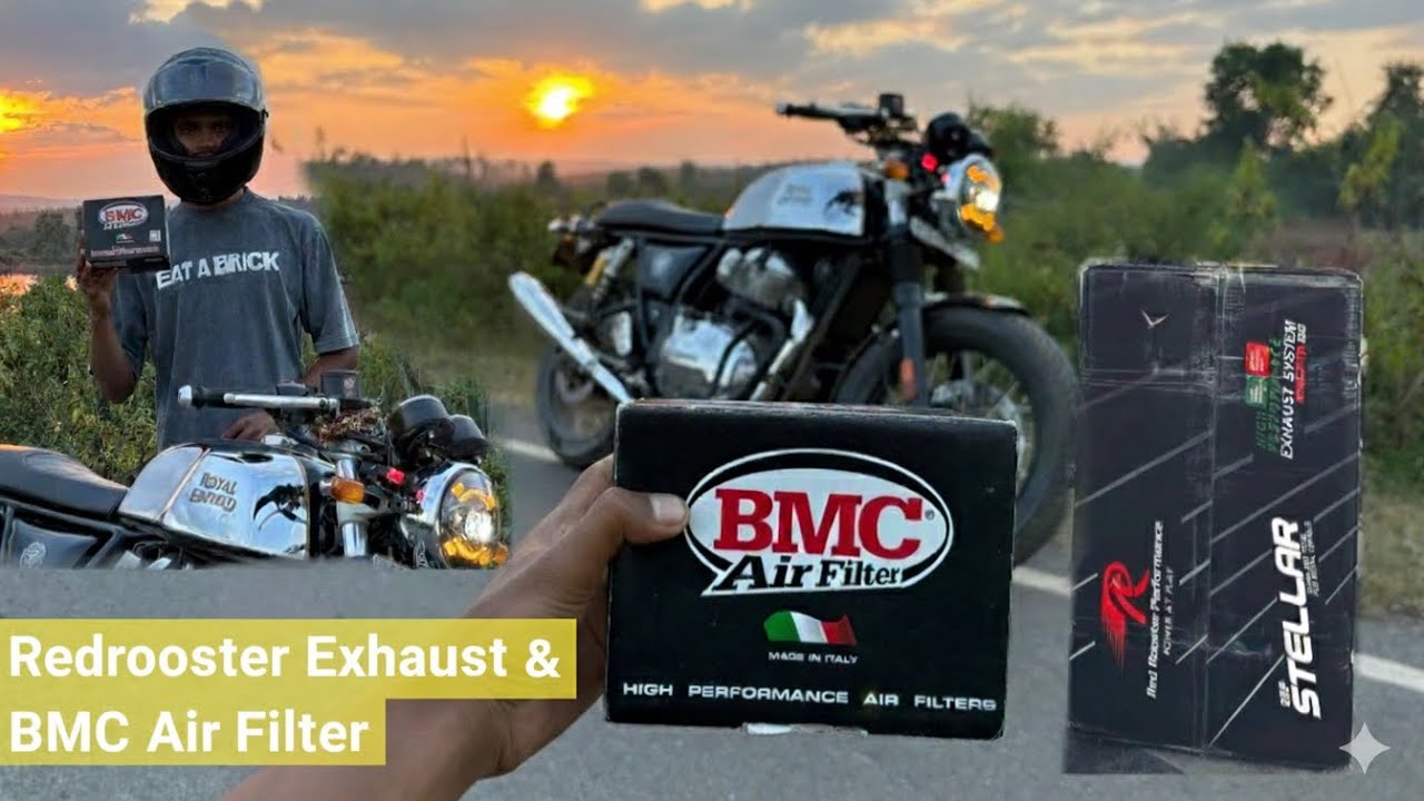 Redrooster Exhaust With BMC AIr Filter || GT650 || Mileage Test || GT650 Flyby With Redrooster 