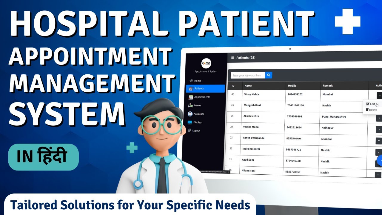 Hospital Patient Appointment System 🏥 System for every hospital for Patient Appointment 👨‍⚕️ Rappid