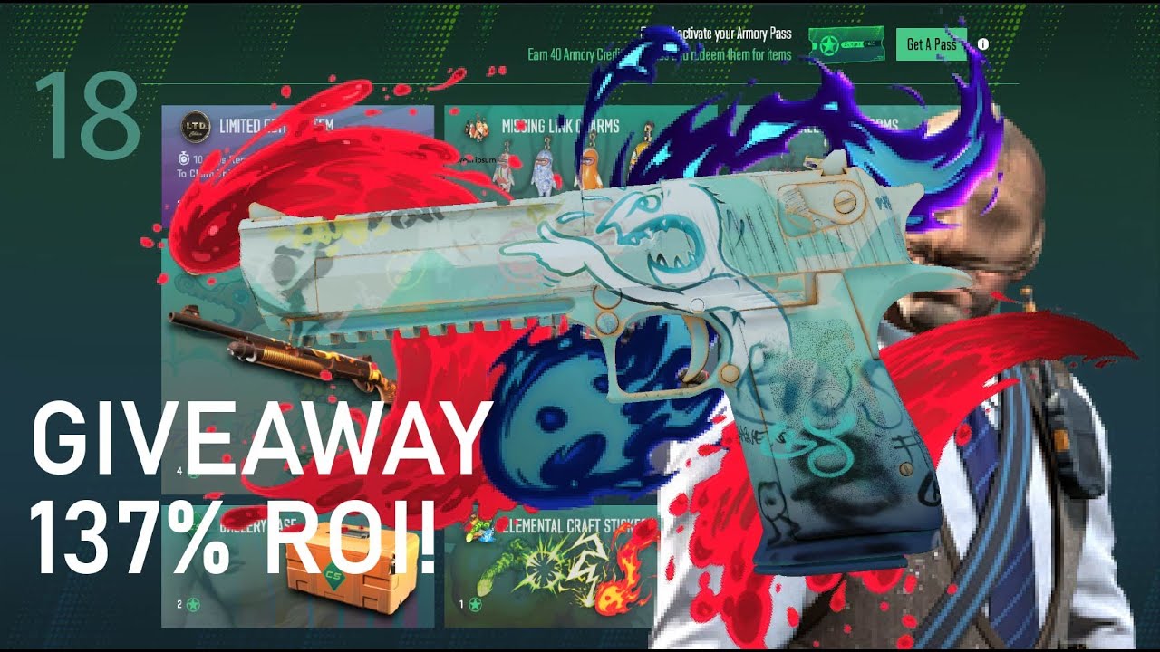 GIVEAWAY NHỎ và 137%ROI! TỪ 1 ARMORY PASS ĐẾN MUA CS2 AGENT (Tập 18)