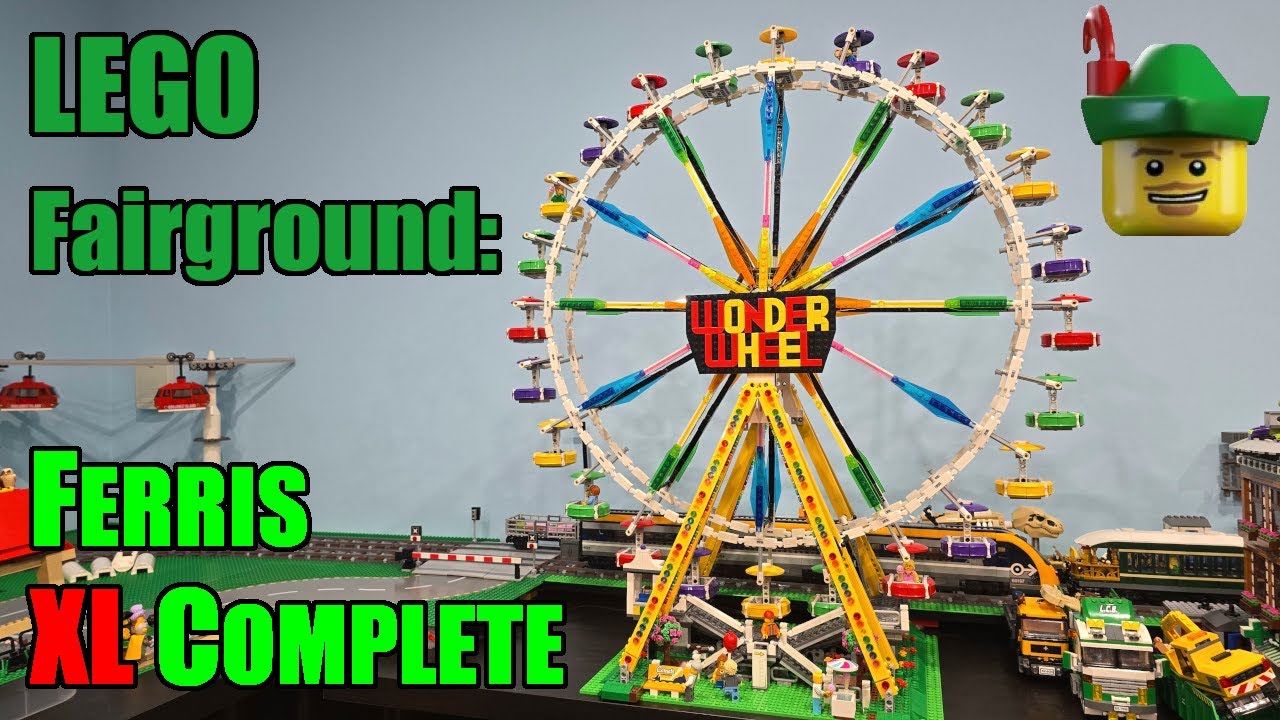 LEGO Fairground - Ferris Wheel XL MOC & Plane Addiction 🎡✈️✈️✈️🏹
