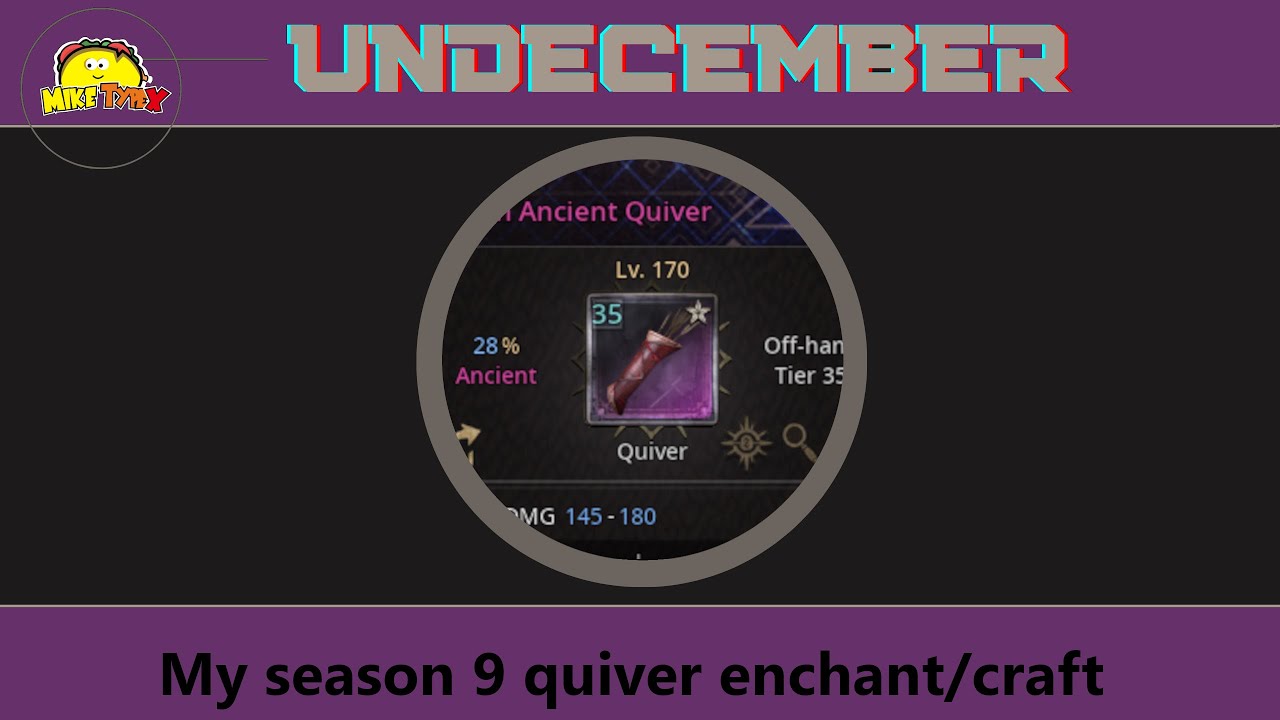 My season 9 quiver enchant/craft