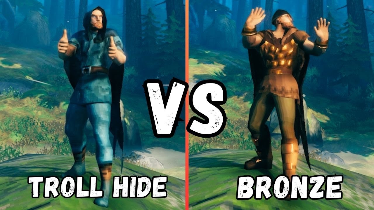 Шкура тролля vs Бронзовая броня | Вальхайм