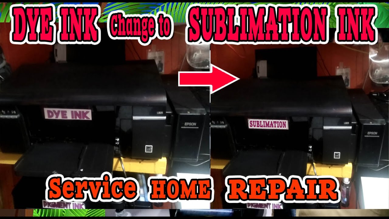 PRINTER REPAIR, How to change Dye ink to Sublimation Ink..Paano Mag Repair nang printer
