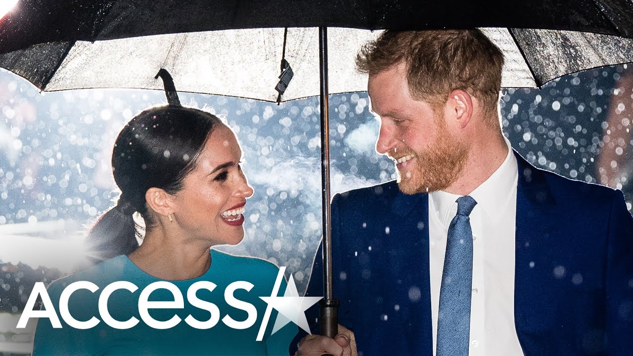 Meghan Markle Shielded from Rain by Prince Harry While Arriving at Endeavour Awards