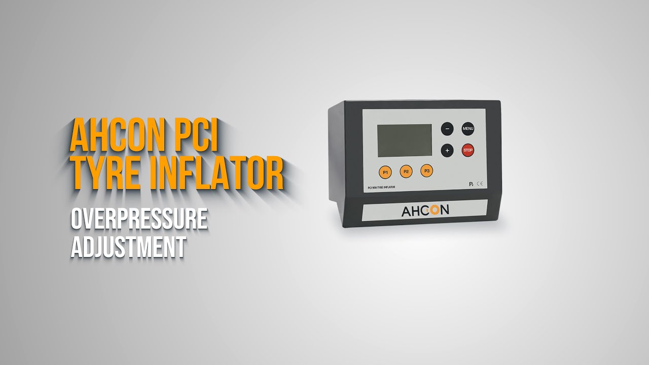 AHCON PCI 900 - How To Adjust Overpressure in Bar